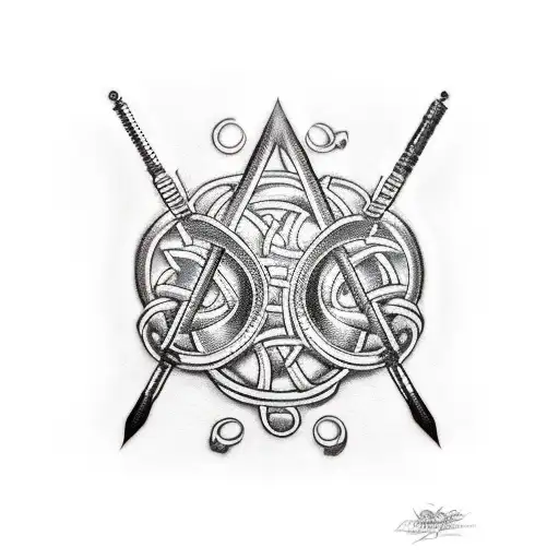 asclepius rod tattoo design idea