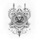 asclepius rod tattoo design idea