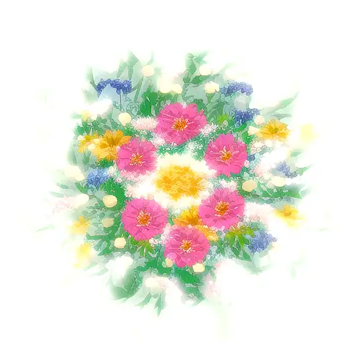 Flower tattoo design idea