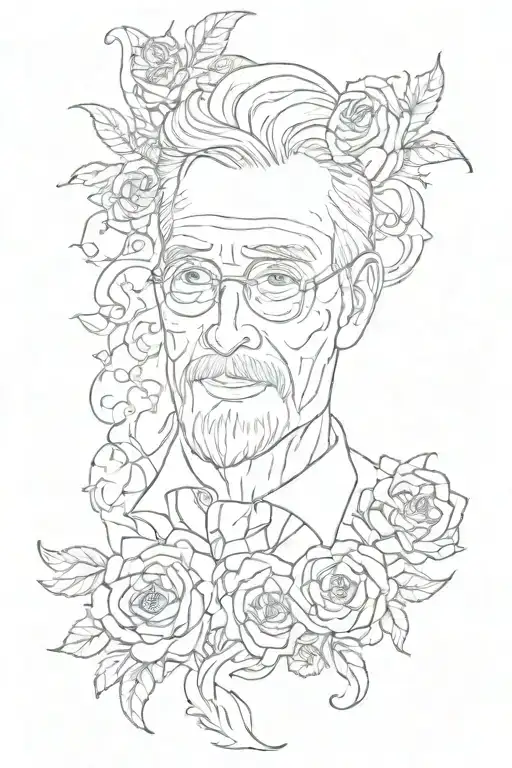 loving tribute to my dad who passed away. his name was Steve.  tattoo design idea