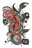 fred perry logo tattoo design idea