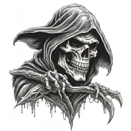 Grim Reaper tattoo design idea