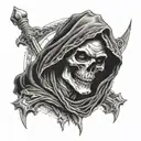 Grim Reaper tattoo design idea