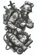 combat medic tattoo design idea