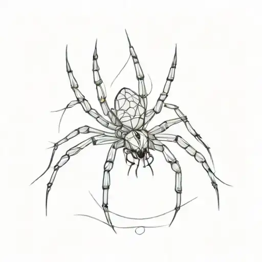 spider tattoo design idea