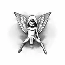 cupid tattoo design idea