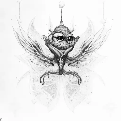 caster casper flies tattoo design idea