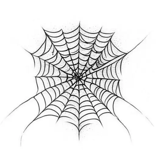 Spider Web tattoo design idea