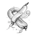 Banana war tattoo design idea