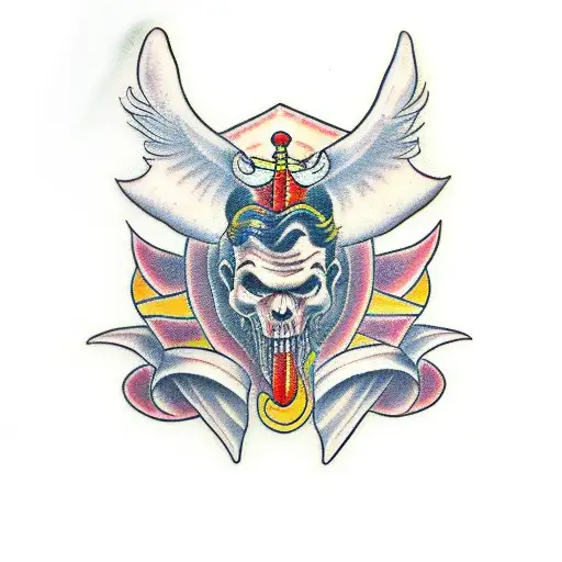 Lucifer tattoo design idea