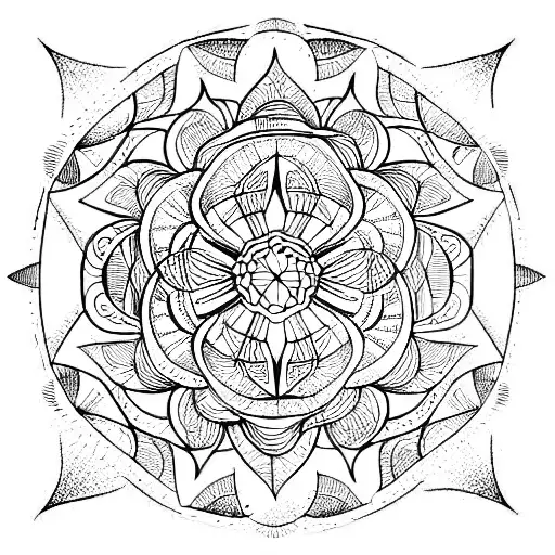 Mandala tattoo design idea