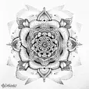 Mandala tattoo design idea