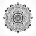 Mandala tattoo design idea