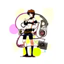 technician changing belt tattoo design idea