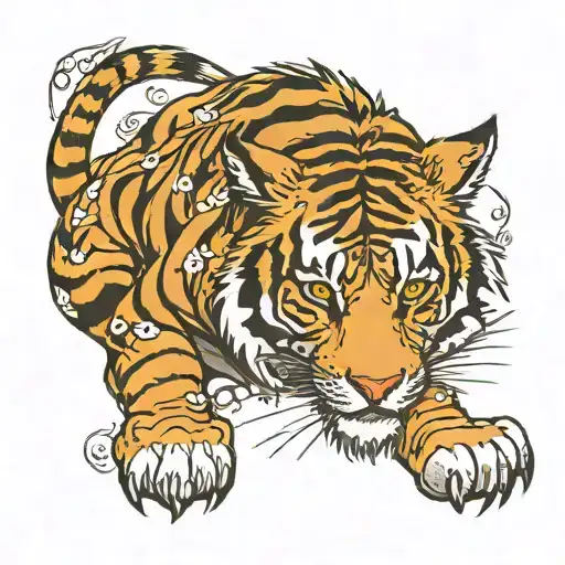 It will be a tiger, it will be a full moon, it will be a gray wolf, my dear mother will be written at the bottom. tattoo design idea