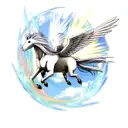 pegasus tattoo design idea