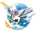 pegasus tattoo design idea