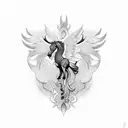 pegasus tattoo design idea