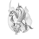 pegasus tattoo design idea