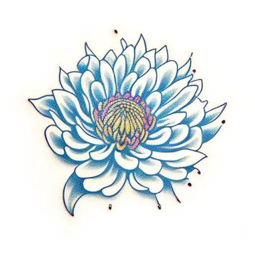 Chrysanthemum Tattoo Vector Art, Icons, and Graphics for Free Download