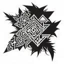 mason black sleeve tattoo design idea