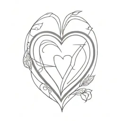 heart shaped locket tattoo design idea
