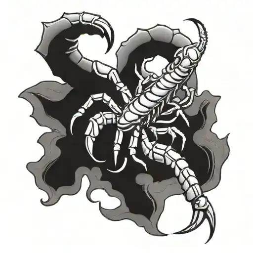 A tattoo design of a scorpion symbolizing protection for a high school graduate starting a new chapter in life tattoo design idea