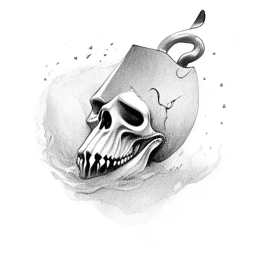 playboy ghost grim reaper  tattoo design idea