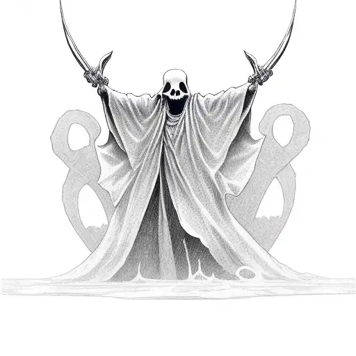 playboy logo ghost grim reaper  tattoo design idea