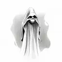 playboy ghost grim reaper  tattoo design idea
