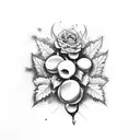 grape, rice, tea leaf  tattoo design idea