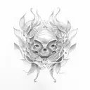 tea leaf  tattoo design idea