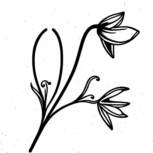 lily of the valley tattoo design idea