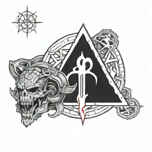 doom slayer sigil tattoo tattoo design idea