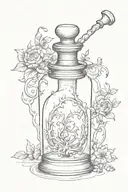 Felix Felicis potion bottle tattoo design idea