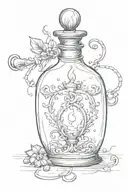 Felix Felicis potion bottle tattoo design idea