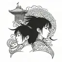 spirited away tattoo design idea