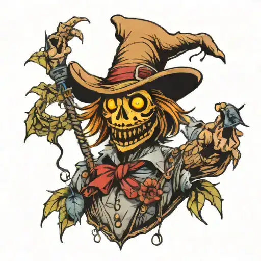 scarecrow tattoo design idea