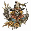 scarecrow tattoo design idea