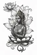 lakshmi ji lotus and charmingness clip art tattoo design tattoo design idea