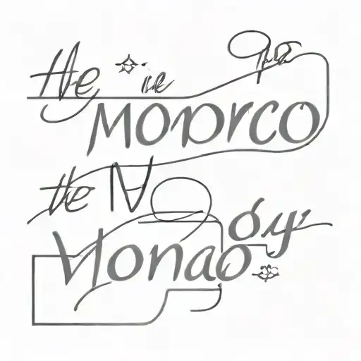 Tattoo with the phrase "he won in Monaco he wins in Monza" with something related to Formula 1 and Leclerc tattoo design idea
