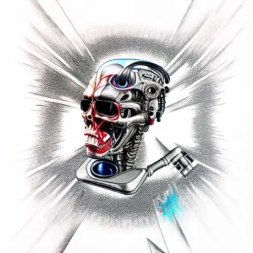terminator  tattoo design idea
