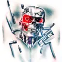 terminator  tattoo design idea