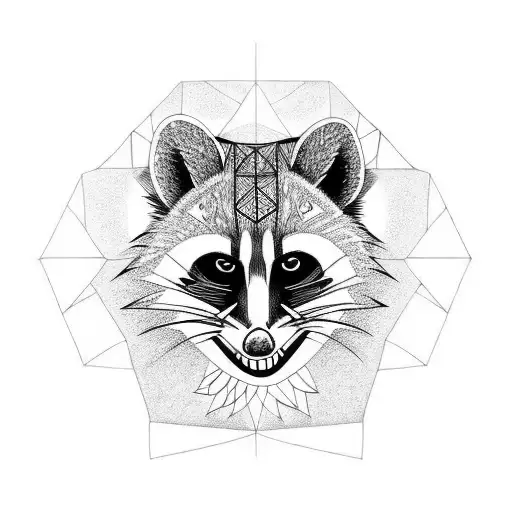coon tattoo design idea