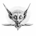 Dobby the elf with Gryffindor's sword tattoo design idea