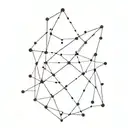 create a tattoo design that is black and white with fine lines of a constellation spelling out SH with stars tattoo design idea