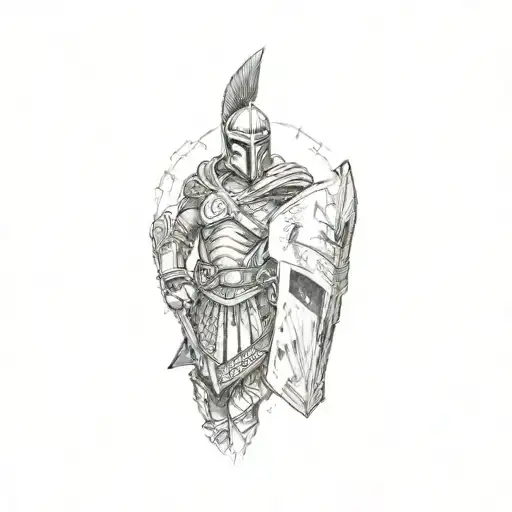 a spartan tattoo design idea