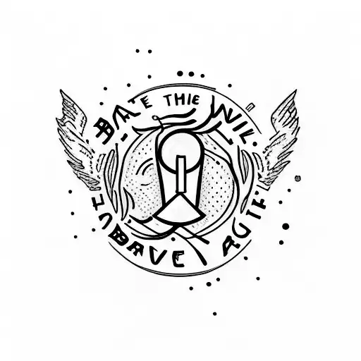 "Be Brave"  tattoo design idea