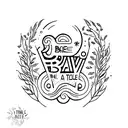 "Be Brave"  tattoo design idea