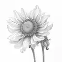 daffodils, sunflowers, bee, lily, daisy tattoo design idea